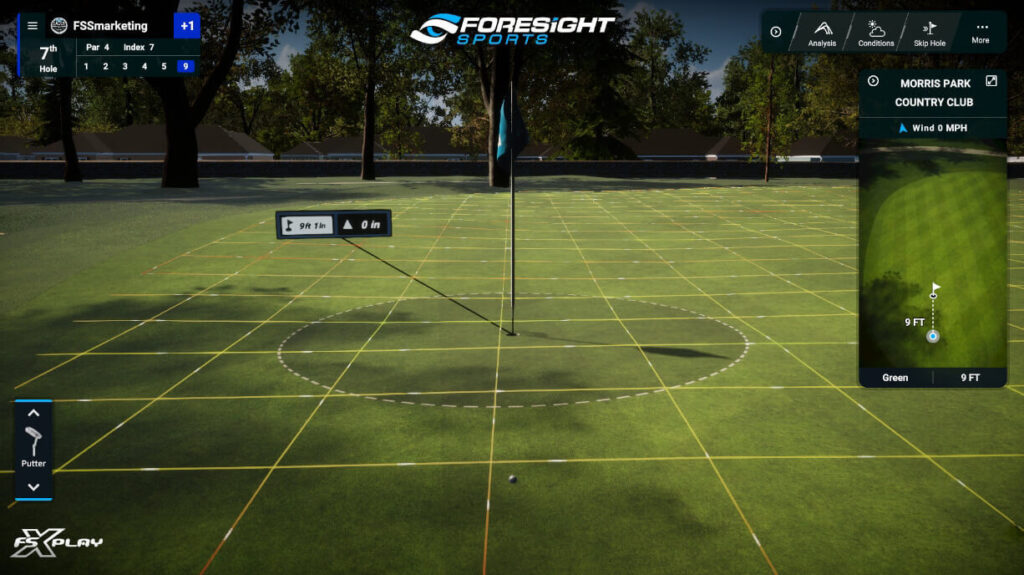 Closest to the pin setting for Tee Time Entertainment Mobile Golf Simulator